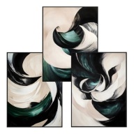 Plakat Zestaw 30x40, 3 sztuki, plakaty, postery MODERN,SZMARAGD ,,SALON