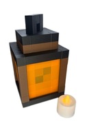 Lampka nocna Minecraft drukowana w 3D, Lampka Retro, Oświetlenie pokoju
