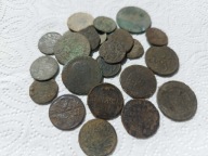 ZESTAW 23 monety od XVII do XX w. (IIRP). XW, SAP, KP i inne Licytacja