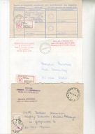 "R"Rzgów k.Konina-trzy koperty polecone różne erki