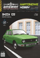 Model kartonowy samochód osobowy Skoda 105, Answer, 1:25