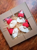 Mikołajki Skrzaty zestaw Makrama w pudełku prezentowym Skrzat na prezent