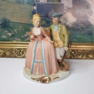 Figurka porcelanowa Maruri para dworska, biskwit – Hiszpania