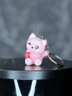 Kot różowy "Prawy" TOTI breloki PRZYTUŁAPKI - Walentynki