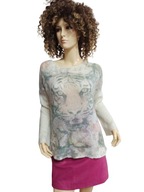 PLEASE WŁOSKI SWETER z tygrysem moher 38/40