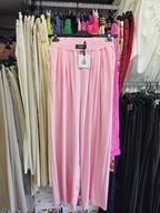 Spodnie szerokie Lumina Italy r. Uni puder róż !!!