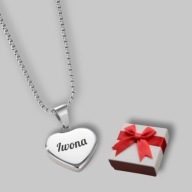 Naszyjnik serce 3mm - grawer gratis - napis - prezent