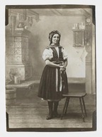 Cieszyn Strój Ludowy ok.1930r. Fotografia o wymiarach 116 x 165 mm x503