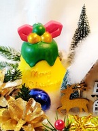 Świeca dzwonek Stroik Dekoracja na stół Boże Narodzenie