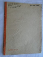 RADIOMAGNETOFON MARTA RM-405 KATALOG ZESPOŁÓW I CZĘŚCI UNITRA