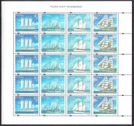 M/ Arkusz Fi 3429 - 3432 ** Polskie jachty pełnomorskie