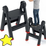 DRABINKA SKŁADANA TABORET STOŁEK PODEST ANTYPOŚLIZGOWY SCHODEK 150KG