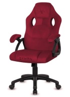 Fotel obrotowy gamingowy CARRERA M ALCANTARA BURGUNDY – komfort i styl