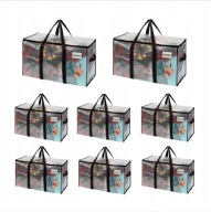 Przezroczyste torby do przechowywania, duze torby do przeprowadzki 95L 8szt