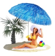 DUŻY PARASOL PLAŻOWY BALKONOWY OGRODOWY HAWAJSKI ŁAMANY TARAS PLAŻĘ 150CM