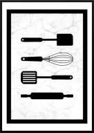 A2 PLAKAT OBRAZ DO KUCHNI JADALNI RESTAURACJI PRZYBORY KUCHENNE