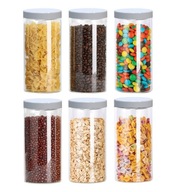 Słoik plastikowy 1500ml pojemnik 1,5L makaron x6 B