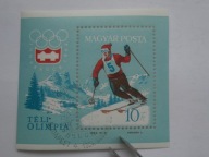 Węgry - Olimpiada Innsbruck - Mi. bl. 40 kasowany