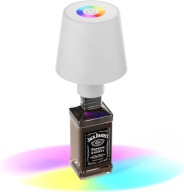 Lampka LED do butelek z funkcją ściemniania, 3000k+RGB,ładowalna, dotykowa