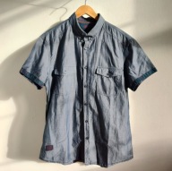 Koszula z krótkim rękawem Diverse 44 męska gładka XXL (K19)