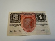 1 korona Austria / Austro-Węgry 1916 (1919) P#49 XF