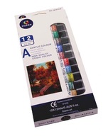 Farby akrylowe Dozen wielokolorowy 12szt. x 12ml