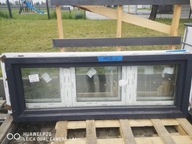 Okno PCV 197 x 73 antracyt dwustronny