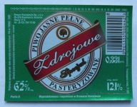 ETYKIETA PIWO JASNE PEŁNE ZDROJOWE BROWAR KONSTANCIN