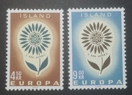 Europa-19 Islandia czysta seria** 1964r.