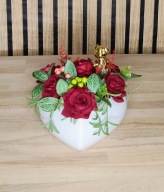 stroik serce ceramiczne , WALENTYNKI, IMIENINY,URODZINY,PREZENT