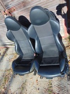 BMW Z4 E85 E86 FOTELE FOTEL GRZANE pół SKÓRA CZARNA PRAWY LEWY M PAKIET