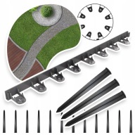 OBRZEŻE OGRODOWE TRAWNIKOWE GRZEBIEŃ 5M BORDER + KOTWY UNIBORD CELLFAST