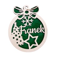 Bombka ażurowa bombka IMIENNA 10 cm 1 szt.