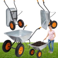 TACZKA OGRODOWA KOLEBA DWUKOŁOWA MOCNA BUDOWLANA SPAWANA HIGHER 140L 380KG