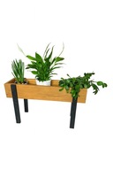 Drewniana donica-kwietnik / naturalna podstawka na rośliny