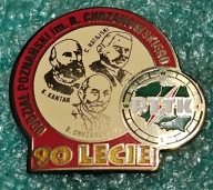 ODZNAKA 90-LECIE ODDZIAŁU POZNAŃSKIEGO PTTK IM.B.CHRZANOWSKIEGO