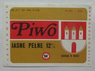 STARA ETYKIETA PIWO JASNE PEŁNE BROWAR WARKA