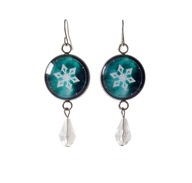 Kolczyki "Cryo", żywioł lodu, Genshin Impact