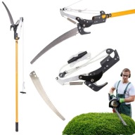 SEKATOR OGRODOWY RĘCZNY DUŻY DO GAŁĘZI TELESKOPOWY WYSIĘGNIK PIŁA RĘCZNA