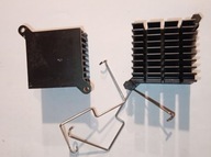 2x radiator aluminiowy chłodzenia 38X38X25 mm 38 X 38 X 25 czarny