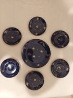 Zestaw talerzy Pruszków 6 + 1, talerze + patera Pruszków, porcelit Pruszków