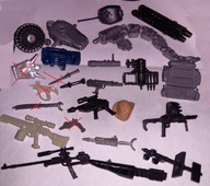 GI Joe Action Figure zestaw różnych broni i sprzętu dla figurek 1989