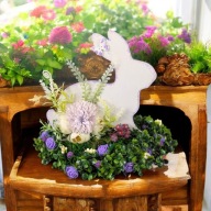 Stroik Wielkanocny z Zajączkiem Ręcznie Robiona Dekoracja Świąteczna