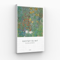 Obraz na Płótnie 40x70cm Gustav Klimt Farm Garden Impresjonizm Design Loft