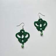 Kolczyki rękodzieło na szydełku