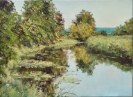 Zakole" obraz olejny na płótnie 30x40cm , oryginał Garncarek Al,,,