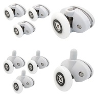 Komplet rolek kółek do drzwi kabiny prysznicowej górnych dolnych 23mm 8 szt