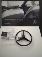 EMBLEMAT GWIAZDA MERCEDES W117 CLA CZARNY POŁYSK BLACK GLOSSY