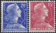 Algieria Francuska - kobieta** (1955-1957) SW 345-346