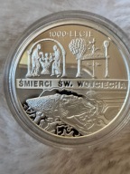 10 zł 1000 lecie śmierci św. Wojciecha moneta srebrna